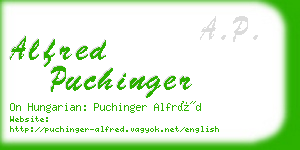 alfred puchinger business card